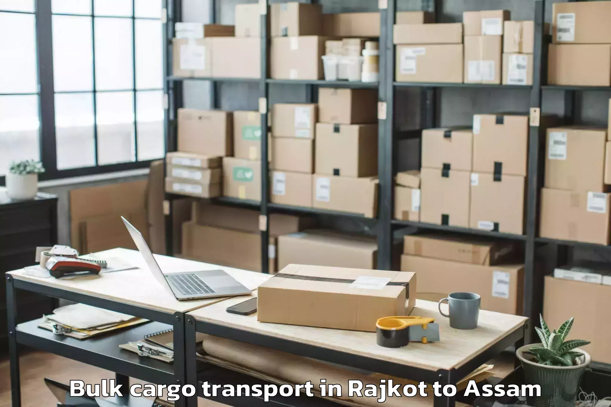 Hassle-Free Rajkot to Agamoni Bulk Cargo Transport